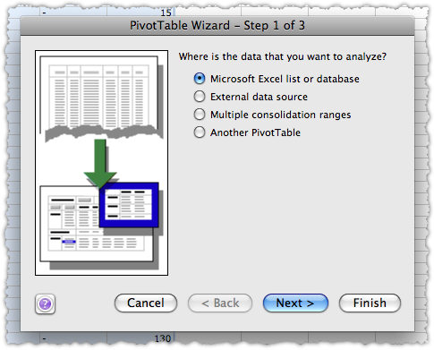 Pivot Table Data Range Update Windows