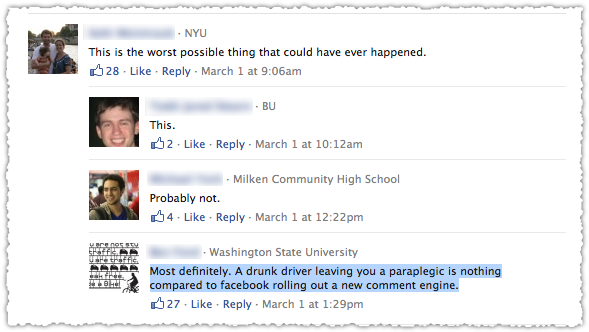 facebook-comment Comment made via Facebook Comments
