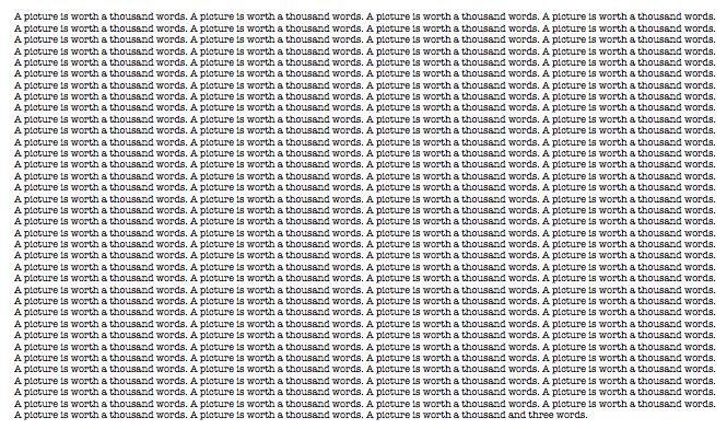 A Picture Is Worth 1000 Words Essay