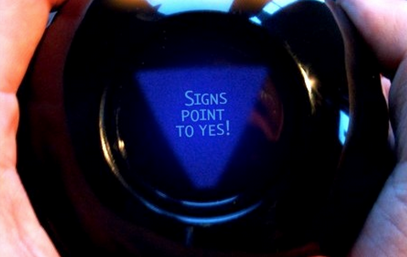 Image result for magic 8 ball yes