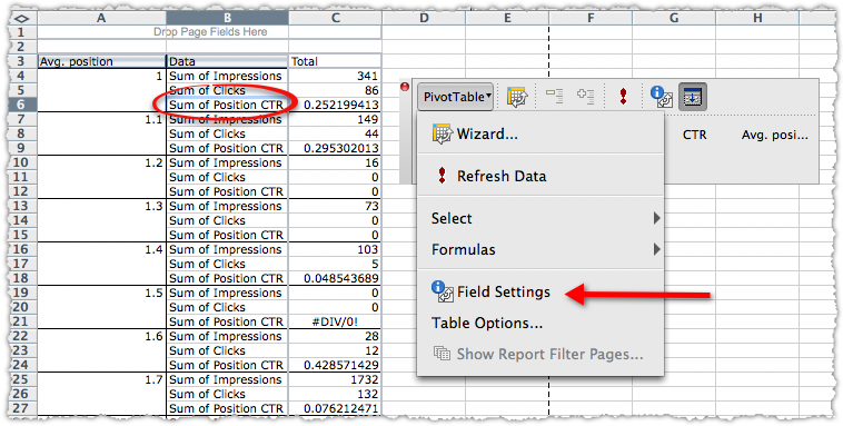 SEO Pivot Table How To