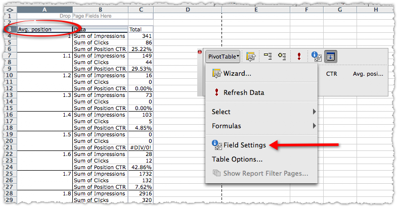 SEO Pivot Table How To