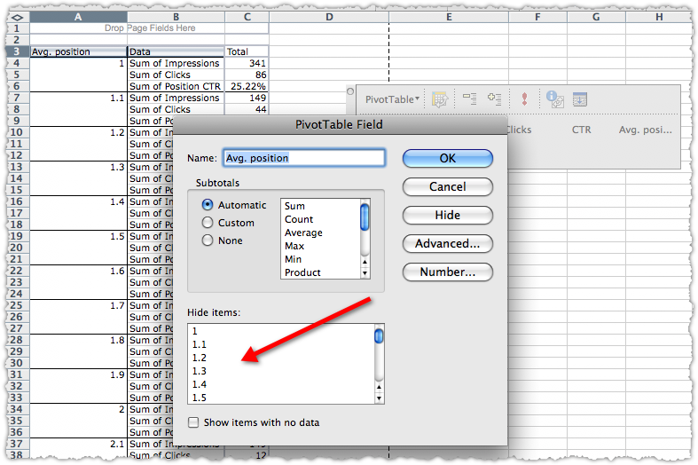 SEO Pivot Table How To