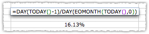 Month To Date Calculation