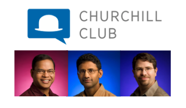 Amit Singhal, Ben Gomes and Matt Cutts at The Churchill Club