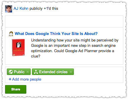 Optimized Google +1 Button Snippet
