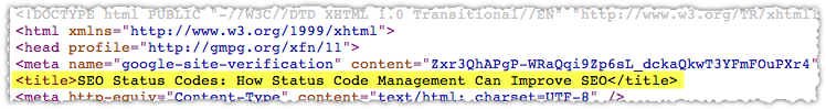 Title Tag HTML Example