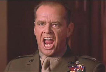 Jack Nicholson in A Few Good Men