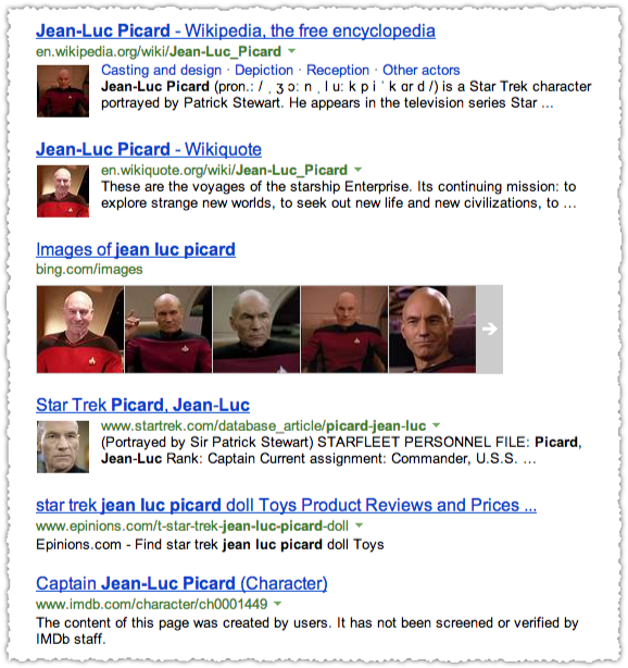 People Snippets for Jean-Luc Picard on Bing