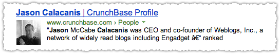 CrunchBase People Snippet for Jason Calacanis