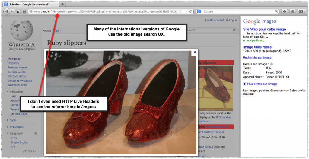 google.fr image search for ruby red slippers