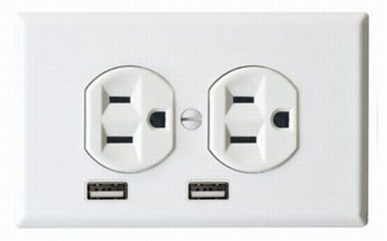 Electrical Outlet with USB and Normal Sockets