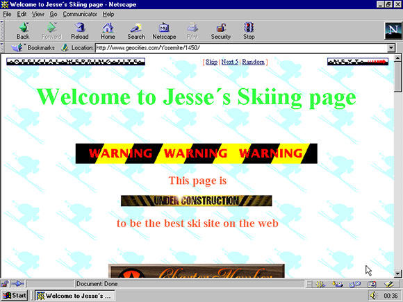 Sample Geocities Page