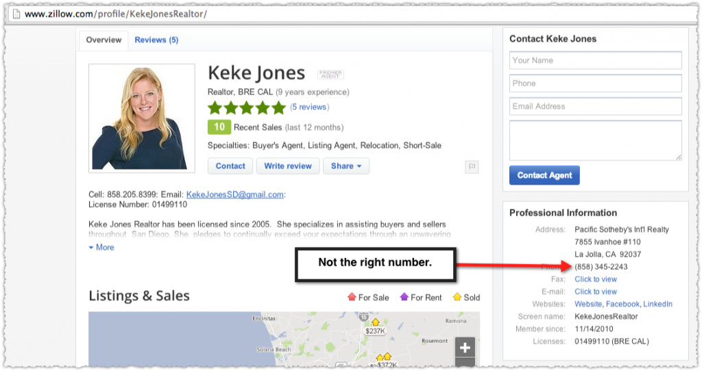 Zillow Profile for Keke Jones