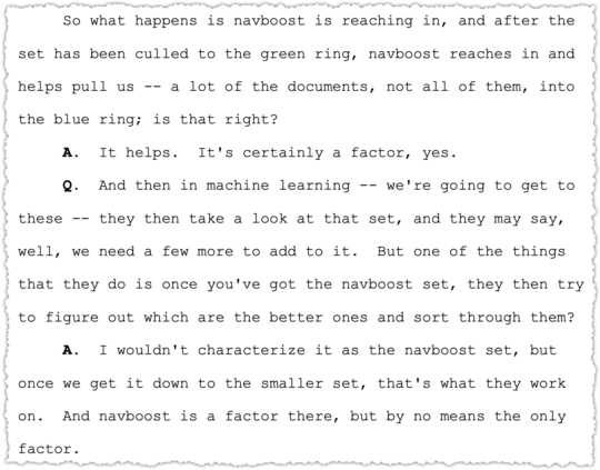 Pandu Nayak testimony about navboost culling function